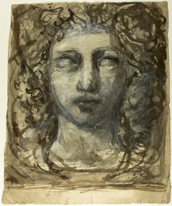 Studium ženské hlavy (recto); Klasická mužská hlava (verze)