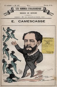 Kreslený film Jeana Louise Ernest Camescasse (1838-1897) Právník, francouzský politik - z 