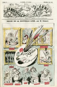 Ilustrace Henri Demare (1846-1888) pro obálku La Nouvelle Lune od Henri Demare