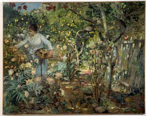 Zahrada růží v Monaku Malba Cross Henri Delacroix Dit Cross (Henri Edmond Cross) (1856-1910) od Henri Edmond Cross