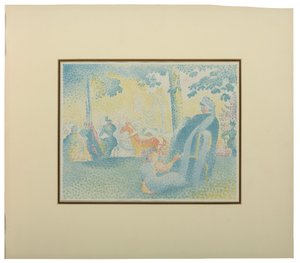 Les Champs Elysees, z Pan, 1898 od Henri Edmond Cross
