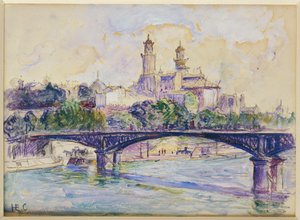 Seina před Trocaderem od Henri Edmond Cross