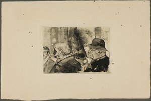 Tři muži, poloviční délka od Henri Edmond Cross