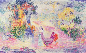 Žena v parku, 1909 od Henri Edmond Cross