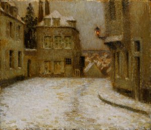 Sníh, Montmartre od Henri Eugene Augustin Le Sidaner