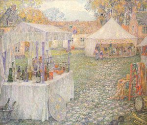 The Booths od Henri Eugene Augustin Le Sidaner