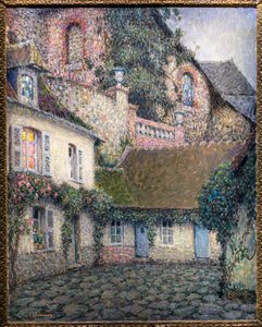 Večerní dům (olej na plátně) od Henri Eugene Augustin Le Sidaner