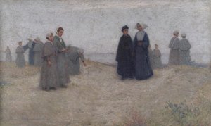Promenáda sirotků, 1888 od Henri Eugene Augustin Le Sidaner