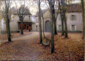 Vesnice na podzim (olej na plátně) od Henri Eugene Augustin Le Sidaner