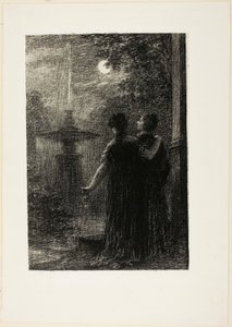 Beatrice a Benedikt, I. dějství: Nokturno z opery Hectora Berlioze "Beatrice a Benedikt" (1862) od Henri Fantin-Latour
