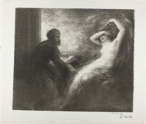 Evokace Kundry od Henri Fantin-Latour
