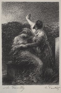 Mág Baltazar a Fatime od Henri Fantin-Latour