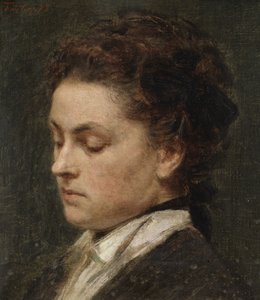 Studie k portrétu Victorie Dubourg, manželky umělce od Henri Fantin-Latour