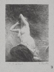 Ariadne od Ignace Henri Jean Fantin-Latour