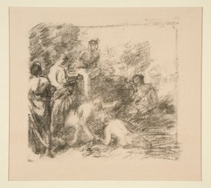 Koupající se od Ignace Henri Jean Fantin Latour