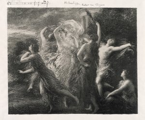 Tanec Trojanů od Ignace Henri Jean Fantin Latour