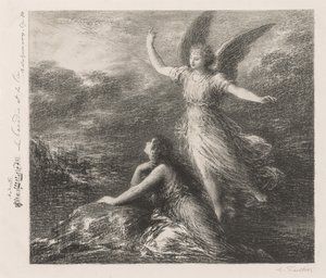 Debut z Paradise and the Peri (druhá deska) od Ignace Henri Jean Fantin-Latour