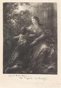 Duet z "The Trojans" (6. deska) od Ignace Henri Jean Fantin-Latour