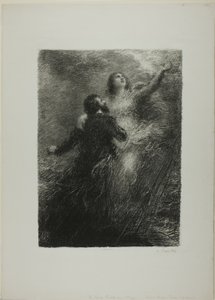 Finále létajícího Holanďana, druhá deska od Ignace Henri Jean Fantin Latour