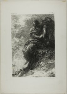 Harold: V horách od Ignace Henri Jean Fantin Latour