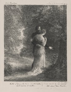 Milostné básně (třetí deska) od Ignace Henri Jean Fantin Latour