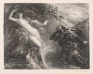 Manfred a Astarte od Ignace Henri Jean Fantin Latour