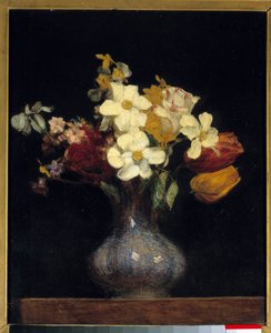 Narcis a tulipány Malba Henriho Fantina Latoura (Fantin-Latour od Ignace Henri Jean Fantin Latour