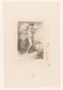 Neere potkal wapperende sluiera Neere Gedichten van André Chénier (název série) Ilustrace k Básním André Chéniera (název série) od Ignace Henri Jean Fantin Latour