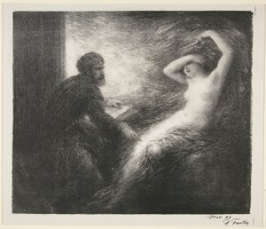 Parsifal: dějství II. Evokace Kundry od Ignace Henri Jean Fantin Latour