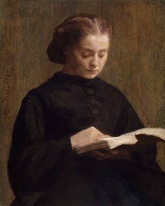 Portrét mademoiselle Marie Fantin-Latour, 1859. od Ignace Henri Jean Fantin Latour