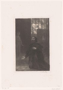 Rienzi se modlí k Bohu Rienzi. Acte V. Prière de Rienzi Život a dílo Richarda Wagnera (název série) od Ignace Henri Jean Fantin Latour