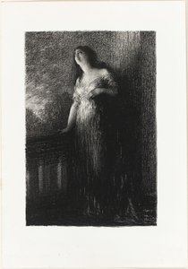 Romeo a Julie: Svěřování se v noci od Ignace Henri Jean Fantin-Latour