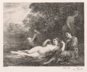 The Bathers od Ignace Henri Jean Fantin Latour