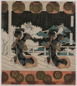 Tanec ve Furuichi pro skupinu Hisagataya od Ignace Henri Jean Fantin Latour
