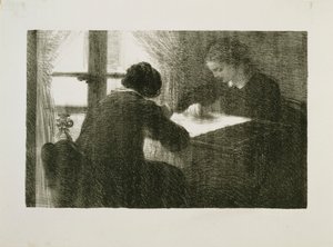 The Embroiderers, č. 2 od Ignace Henri Jean Fantin Latour