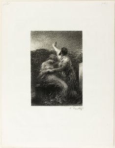 Mág Balthasar a Fatima od Ignace Henri Jean Fantin Latour