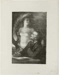 Můza od Ignace Henri Jean Fantin Latour