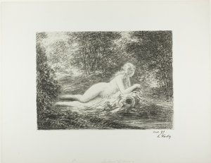 Jaro v lese od Ignace Henri Jean Fantin-Latour