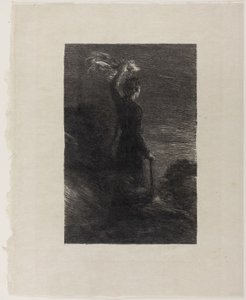 Tristan a Isolda, dějství II: Signál v noci od Ignace Henri Jean Fantin-Latour