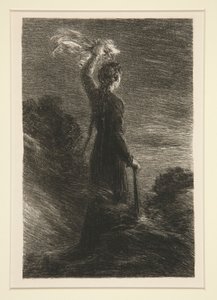 Tristan a Isolda: Akt II, Signál v noci od Ignace Henri Jean Fantin Latour