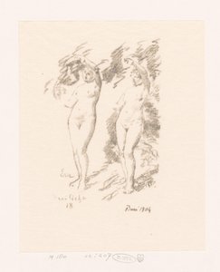 Dvě studie od Evy od Ignace Henri Jean Fantin Latour