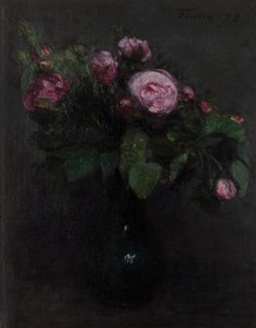 Váza s růžemi 1872 (olej na plátně) od Henri Fantin-Latour