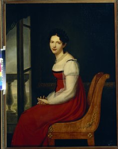 Portrét princezny Varvary Sergejevny Dolgorukové, rozené Gagariny (1793-1833) (Princezna Varvara Sergejevna Dolgoruková) - Obraz Henriho Francoise Riesenera (1767-1828), olej na plátně (96,8x125 cm)