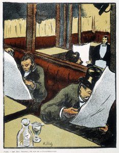 V kavárně - kreslení od Henri Gabriel Ibels