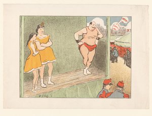 Tři herci na jevišti Představení Théâtre Libre (název seriálu) Les Programs du Théâtre Libre (název série) od Henri Gabriel Ibels