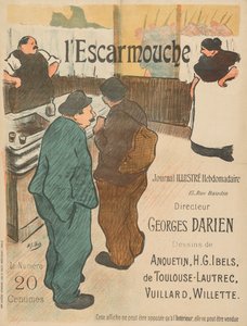 Ilustrace pro LEscarmouche. od Henri-Gabriel Ibels