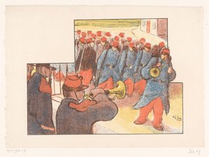 Vojenská přehlídka Představení Théâtre Libre (název seriálu) Les Programs du Théâtre Libre (název série) od Henri Gabriel Ibels
