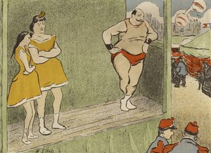 Program pro inscenaci Théâtre Libre Le Grappin a Laffranchie, 1892 od Henri Gabriel Ibels