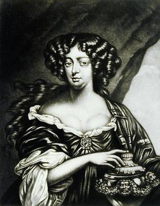 Portrét Lady Sophia Bulkeley (fl.1688) vyrytý Robertem Dunkartonem (1744-c.1817) z Illustrious Characters in British History (mezzotinta)