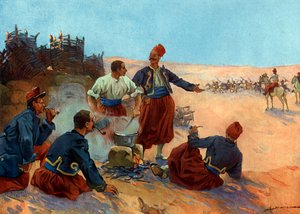 Dobytí Alžírska: „“ Bivouac de Zouaves de l
